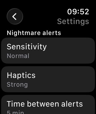 NightMonitor settings